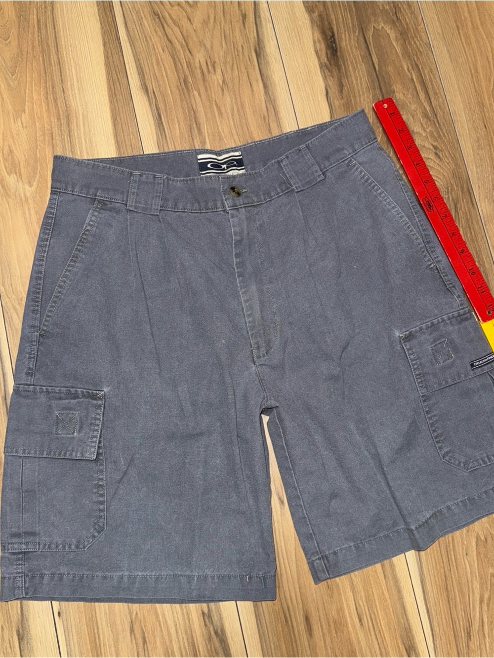 Ocean Pacific OP Mens 34 Skate Punk Shorts Cargo Gray Cotton Blend Beach Grunge